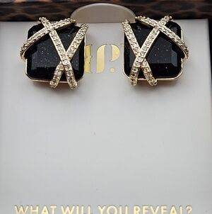 Bomb Party UNTAMED ER90471 "Dangerously Enrapt" Onyx Sandstone Earrings